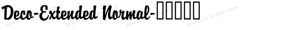 Deco-Extended Normal字体转换